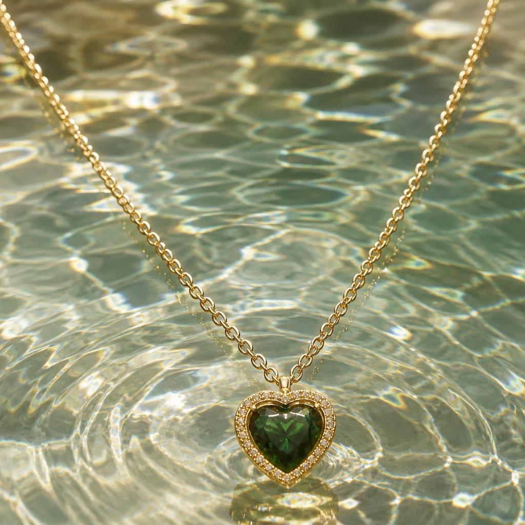 KYRA Emerald Heart Pendant