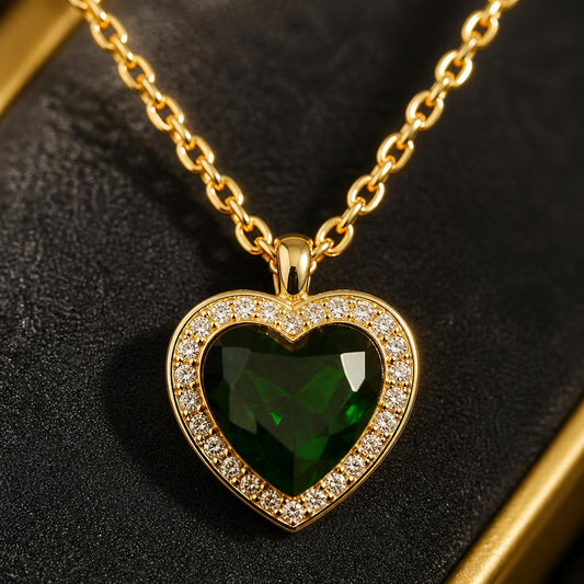 KYRA Emerald Heart Pendant